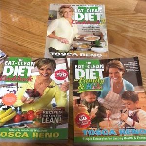 Set of 3 Eat Clean cookbooks